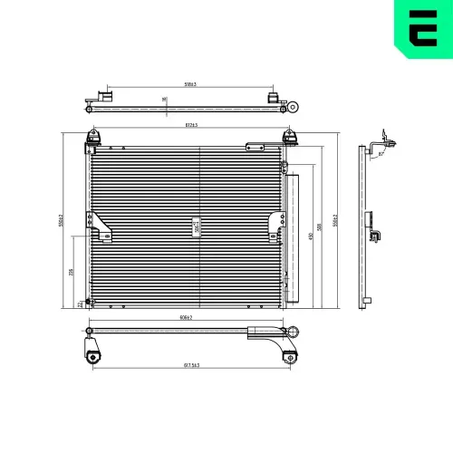 Kondensator, Klimaanlage ERA 667340 Bild Kondensator, Klimaanlage ERA 667340