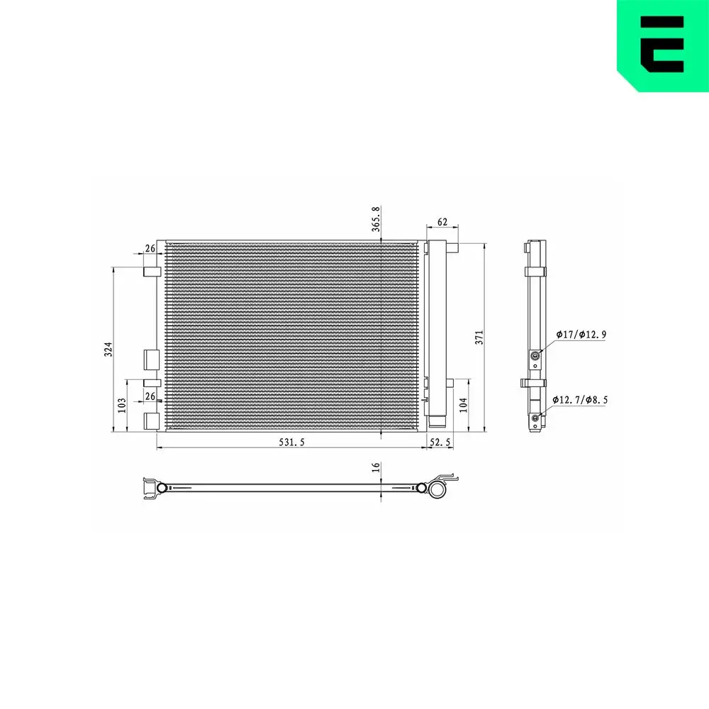 Kondensator, Klimaanlage ERA 667378
