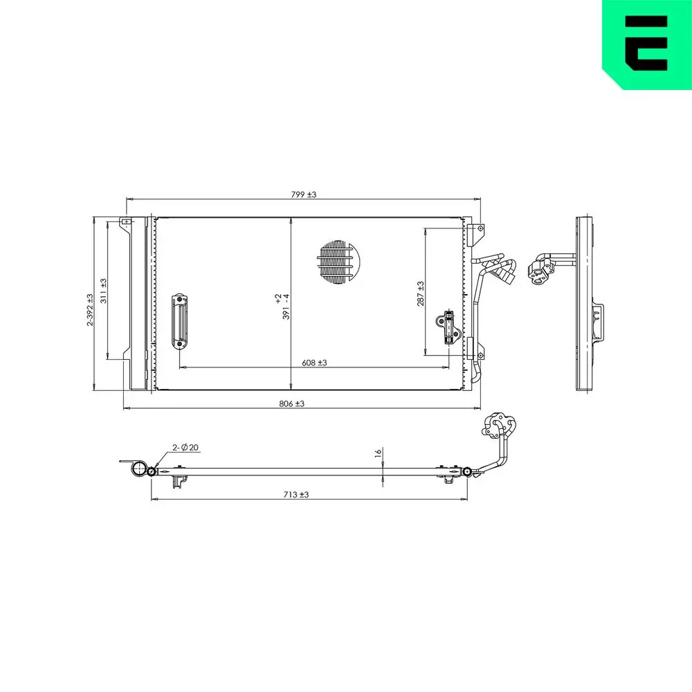Kondensator, Klimaanlage ERA 667383