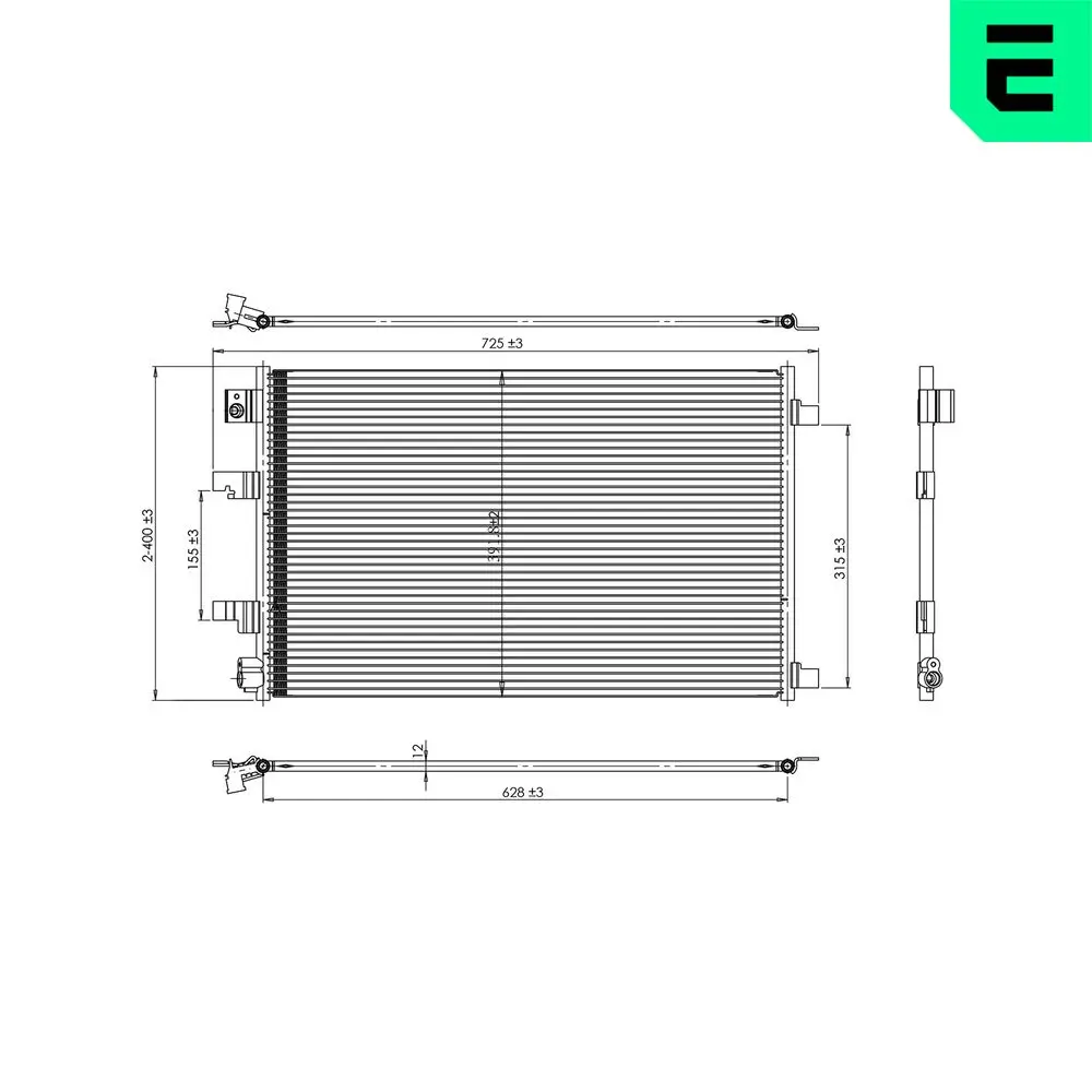 Kondensator, Klimaanlage ERA 667396