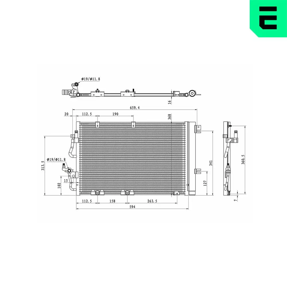 Kondensator, Klimaanlage ERA 667405