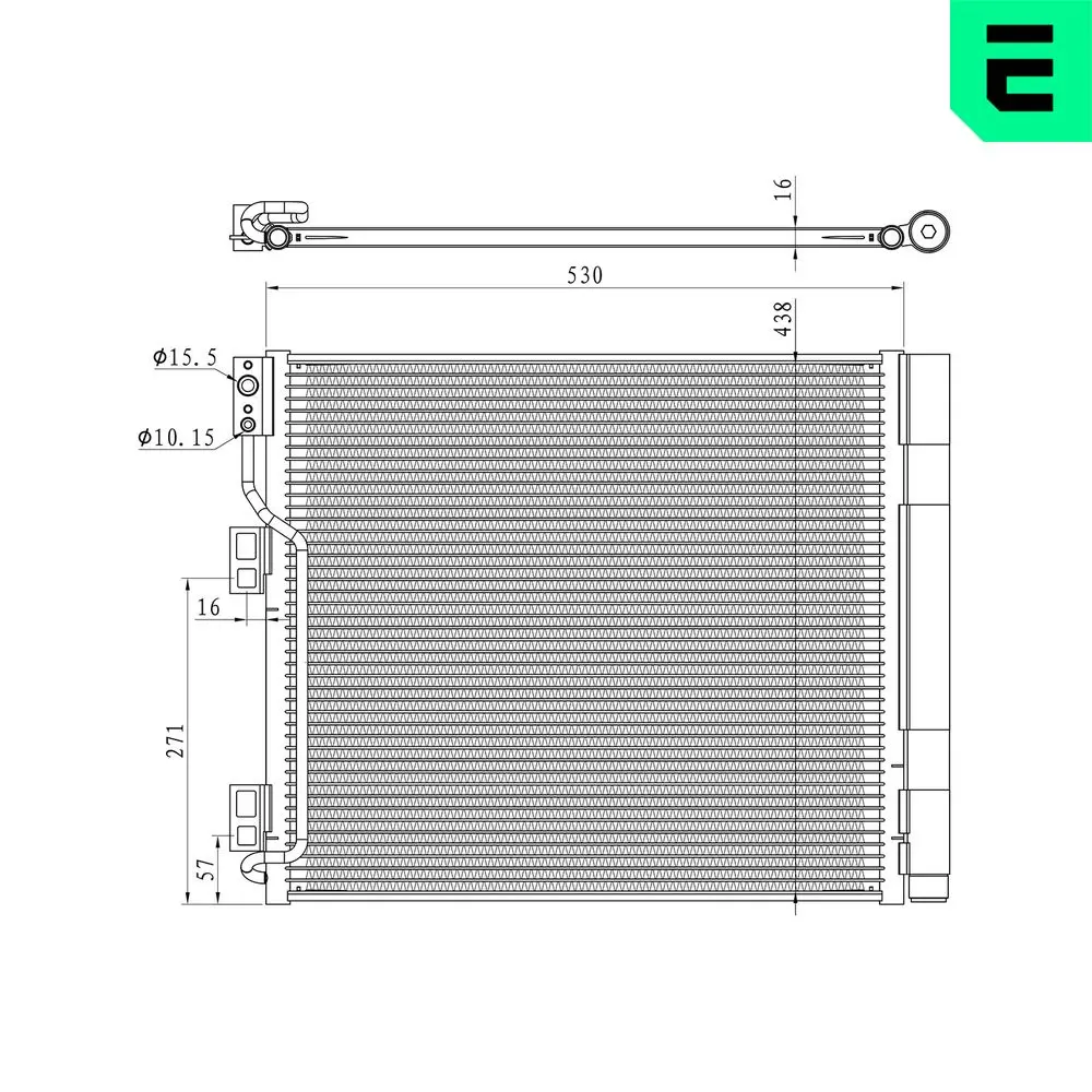 Kondensator, Klimaanlage ERA 667413