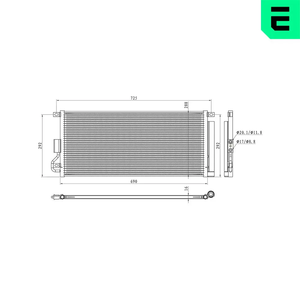 Kondensator, Klimaanlage ERA 667418