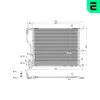 Kondensator, Klimaanlage ERA 667421 Bild Kondensator, Klimaanlage ERA 667421