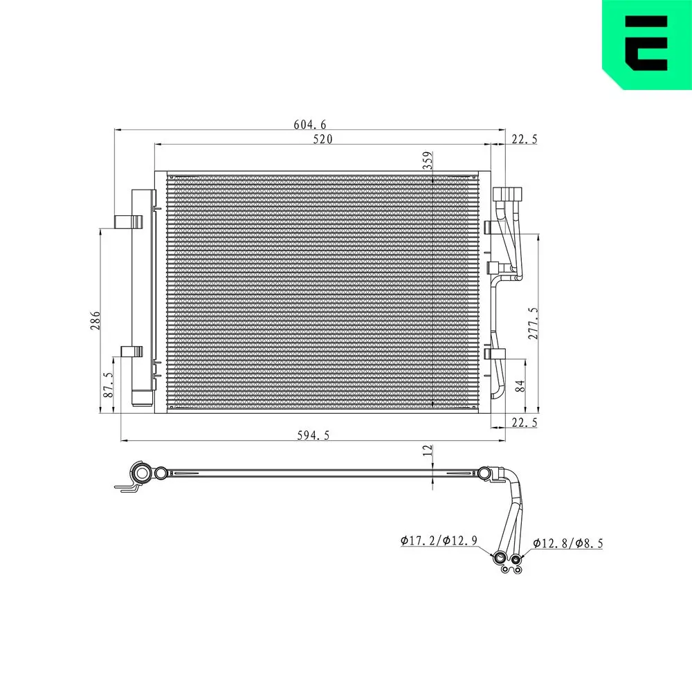Kondensator, Klimaanlage ERA 667424