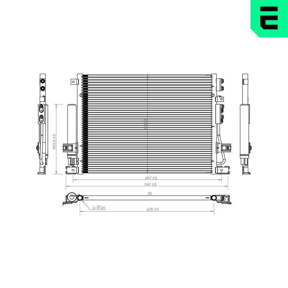 Kondensator, Klimaanlage ERA 667428