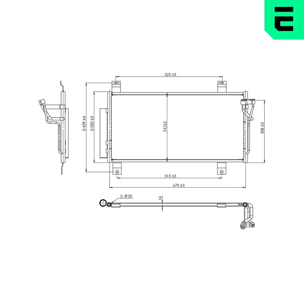 Kondensator, Klimaanlage ERA 667431