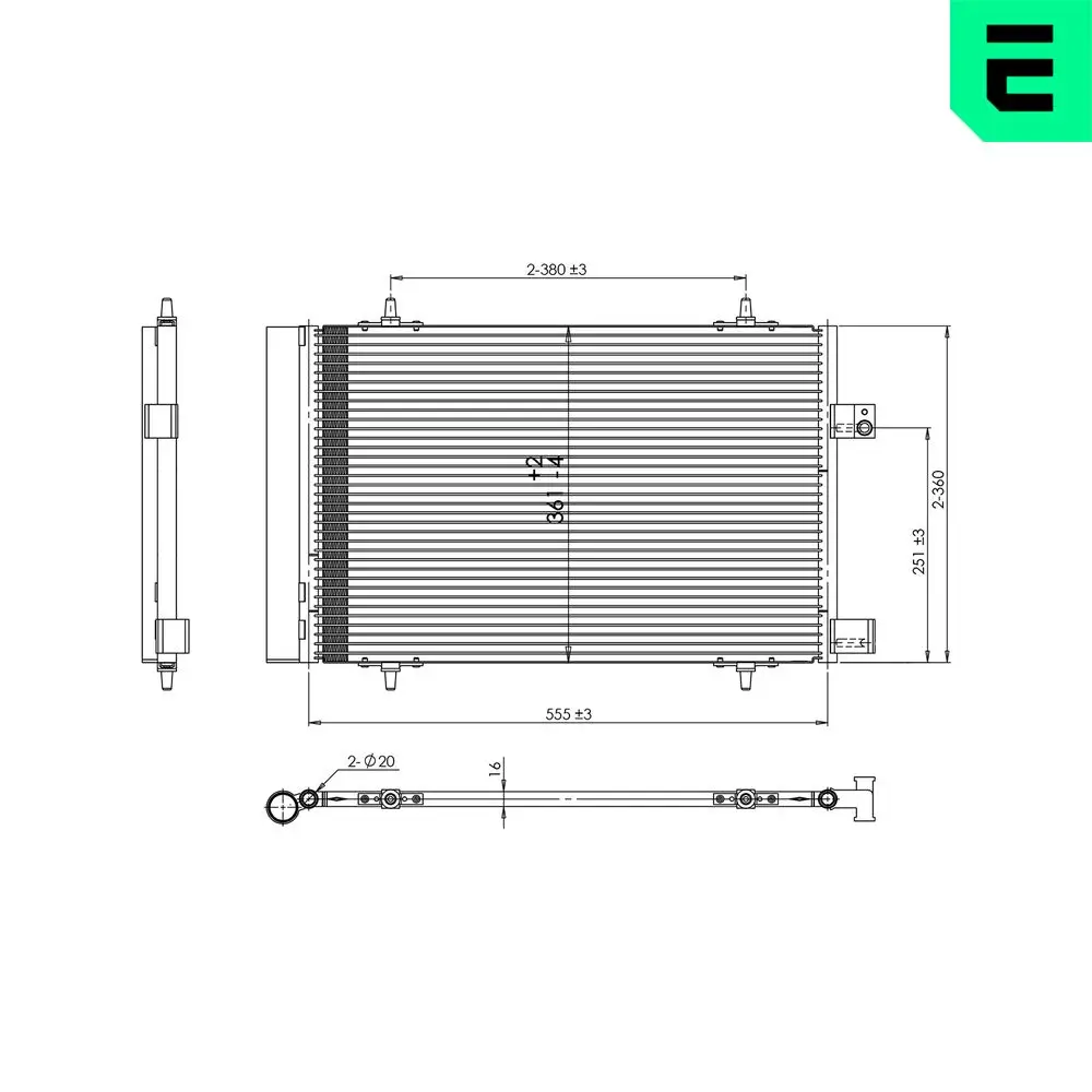 Kondensator, Klimaanlage ERA 667440
