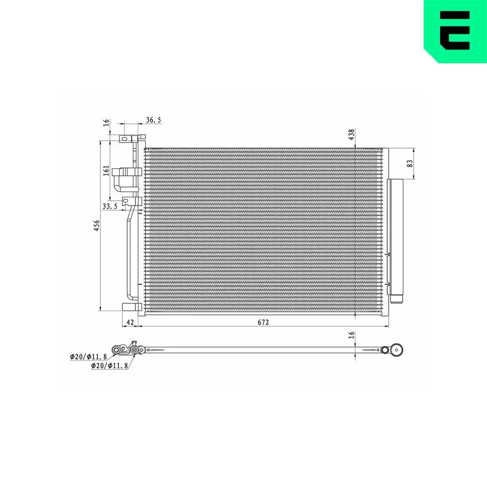 Kondensator, Klimaanlage ERA 667448