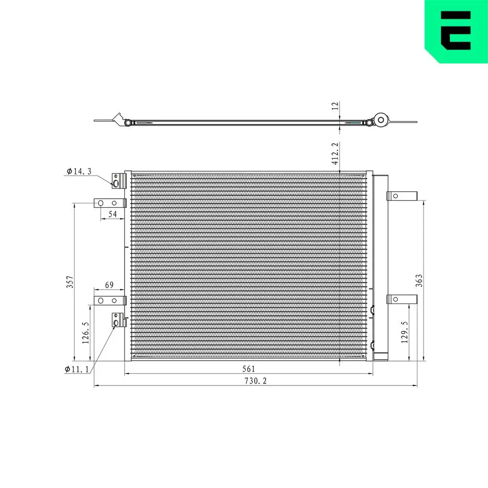 Kondensator, Klimaanlage ERA 667457