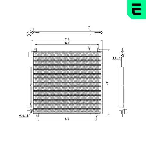 Kondensator, Klimaanlage ERA 667467 Bild Kondensator, Klimaanlage ERA 667467