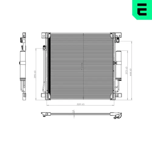 Kondensator, Klimaanlage ERA 667472 Bild Kondensator, Klimaanlage ERA 667472