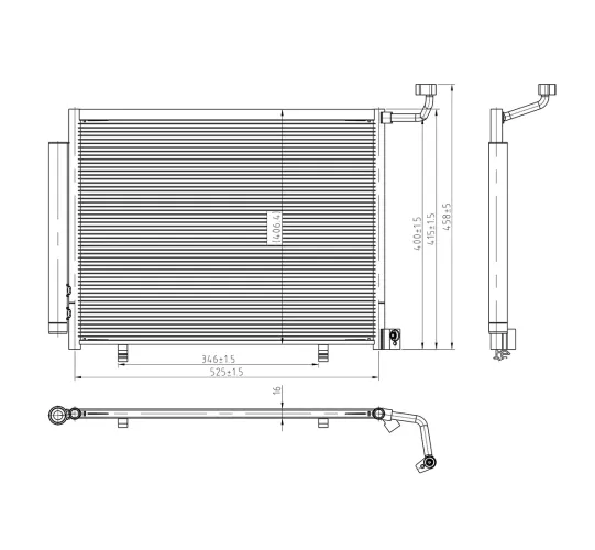 Kondensator, Klimaanlage ERA 667485 Bild Kondensator, Klimaanlage ERA 667485
