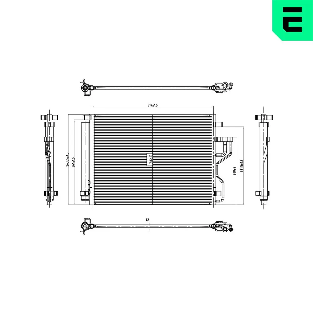 Kondensator, Klimaanlage ERA 667486