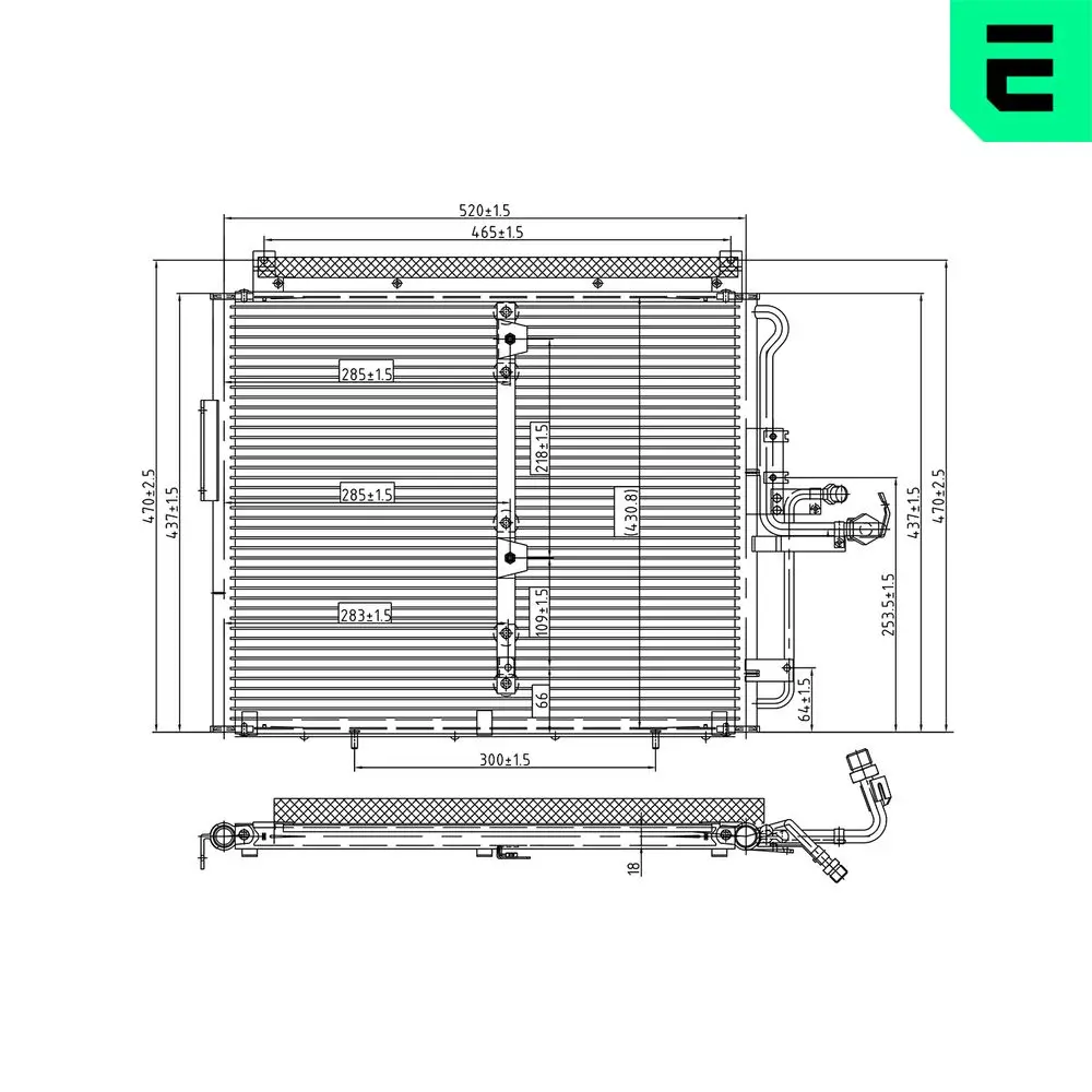 Kondensator, Klimaanlage ERA 667510