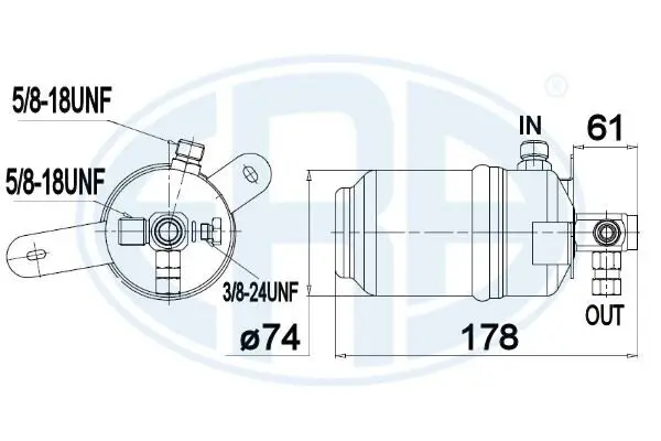 Trockner, Klimaanlage ERA 668008