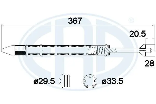 Trockner, Klimaanlage ERA 668013