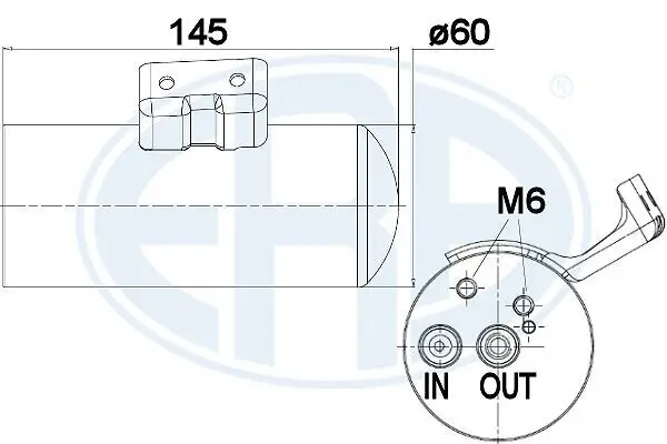 Trockner, Klimaanlage ERA 668025