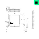 Wärmetauscher, Innenraumheizung ERA 669581