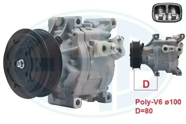 Kompressor, Klimaanlage ERA 670016