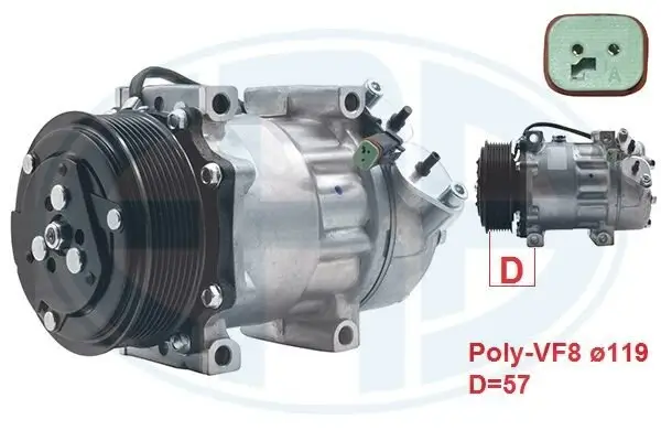 Kompressor, Klimaanlage ERA 670028