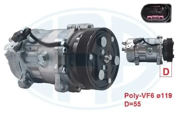 Kompressor, Klimaanlage ERA 670030