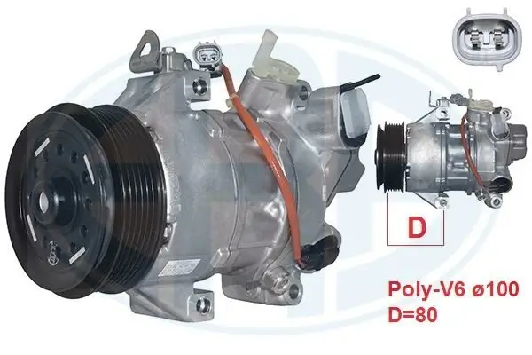 Kompressor, Klimaanlage ERA 670044