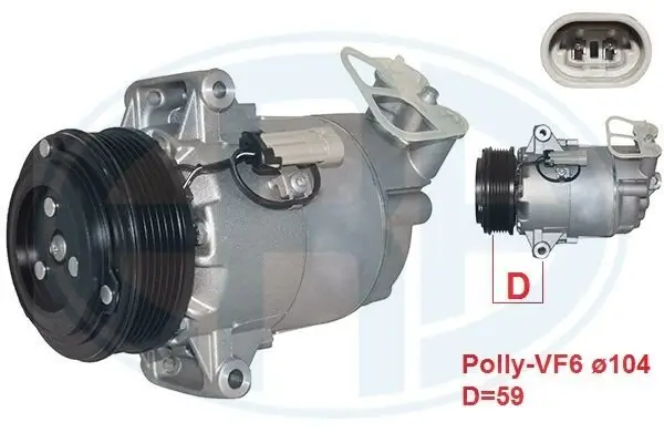 Kompressor, Klimaanlage ERA 670049