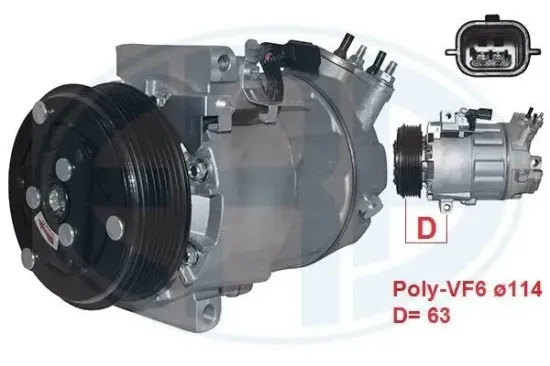 Kompressor, Klimaanlage 12 V ERA 670058 Bild Kompressor, Klimaanlage 12 V ERA 670058