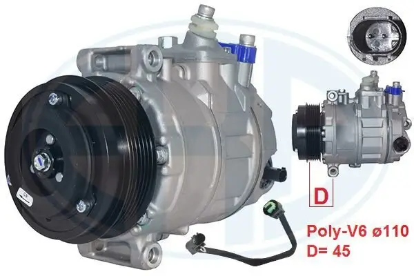 Kompressor, Klimaanlage ERA 670062