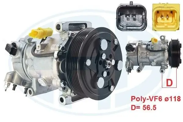 Kompressor, Klimaanlage ERA 670066