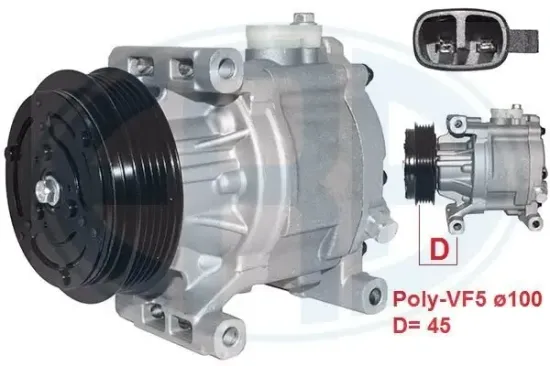 Kompressor, Klimaanlage 12 V ERA 670072 Bild Kompressor, Klimaanlage 12 V ERA 670072