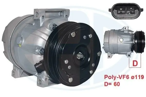 Kompressor, Klimaanlage ERA 670076