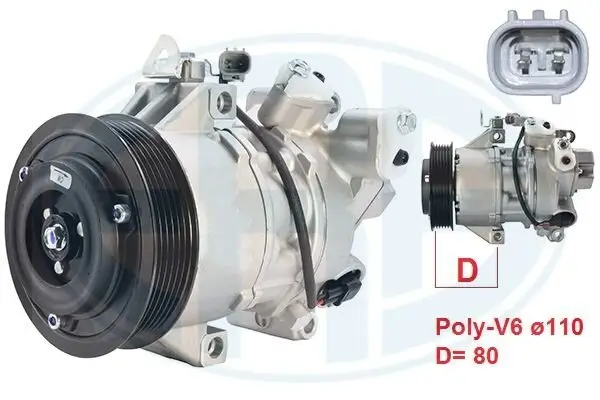 Kompressor, Klimaanlage ERA 670083