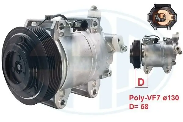 Kompressor, Klimaanlage ERA 670110
