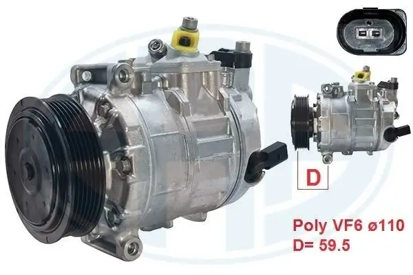 Kompressor, Klimaanlage ERA 670115