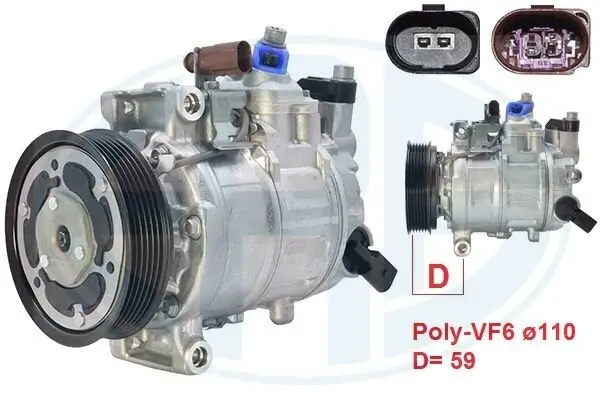 Kompressor, Klimaanlage ERA 670121