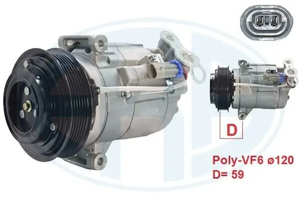 Kompressor, Klimaanlage ERA 670124