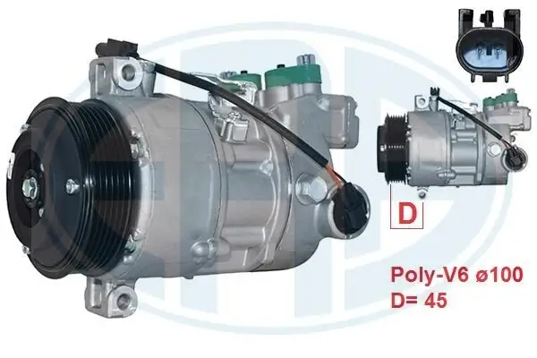 Kompressor, Klimaanlage ERA 670125