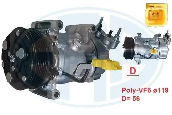 Kompressor, Klimaanlage ERA 670126