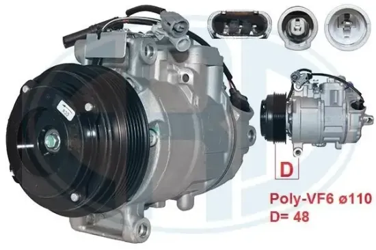 Kompressor, Klimaanlage ERA 670127 Bild Kompressor, Klimaanlage ERA 670127