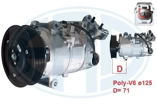 Kompressor, Klimaanlage ERA 670128