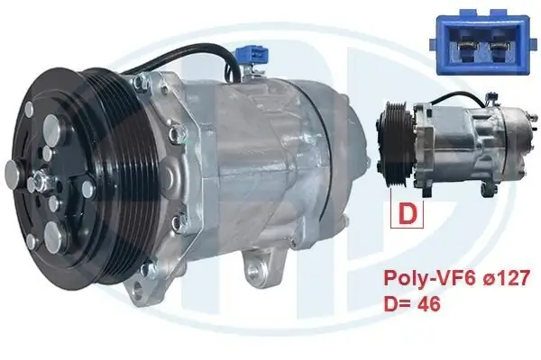 Kompressor, Klimaanlage ERA 670130