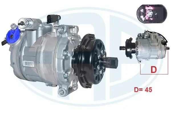 Kompressor, Klimaanlage 12 V ERA 670133