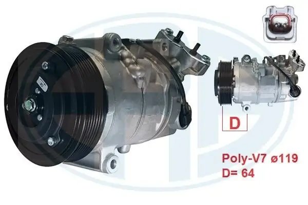 Kompressor, Klimaanlage 12 V ERA 670135