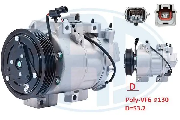 Kompressor, Klimaanlage 12 V ERA 670142