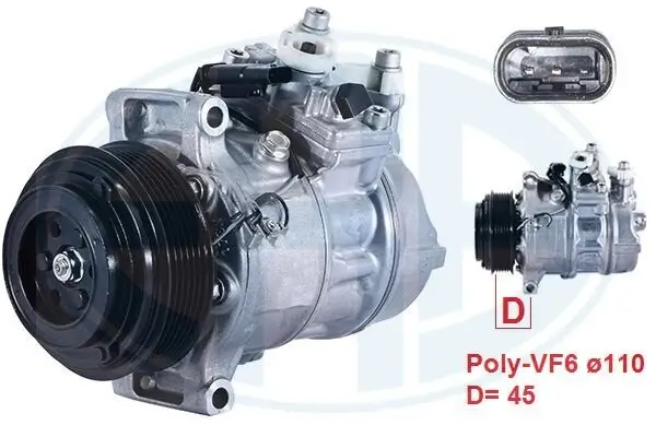Kompressor, Klimaanlage ERA 670168