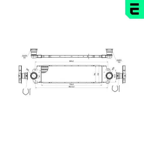 Ladeluftkühler ERA 672001 Bild Ladeluftkühler ERA 672001