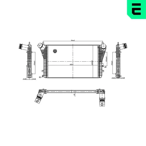 Ladeluftkühler ERA 672005 Bild Ladeluftkühler ERA 672005
