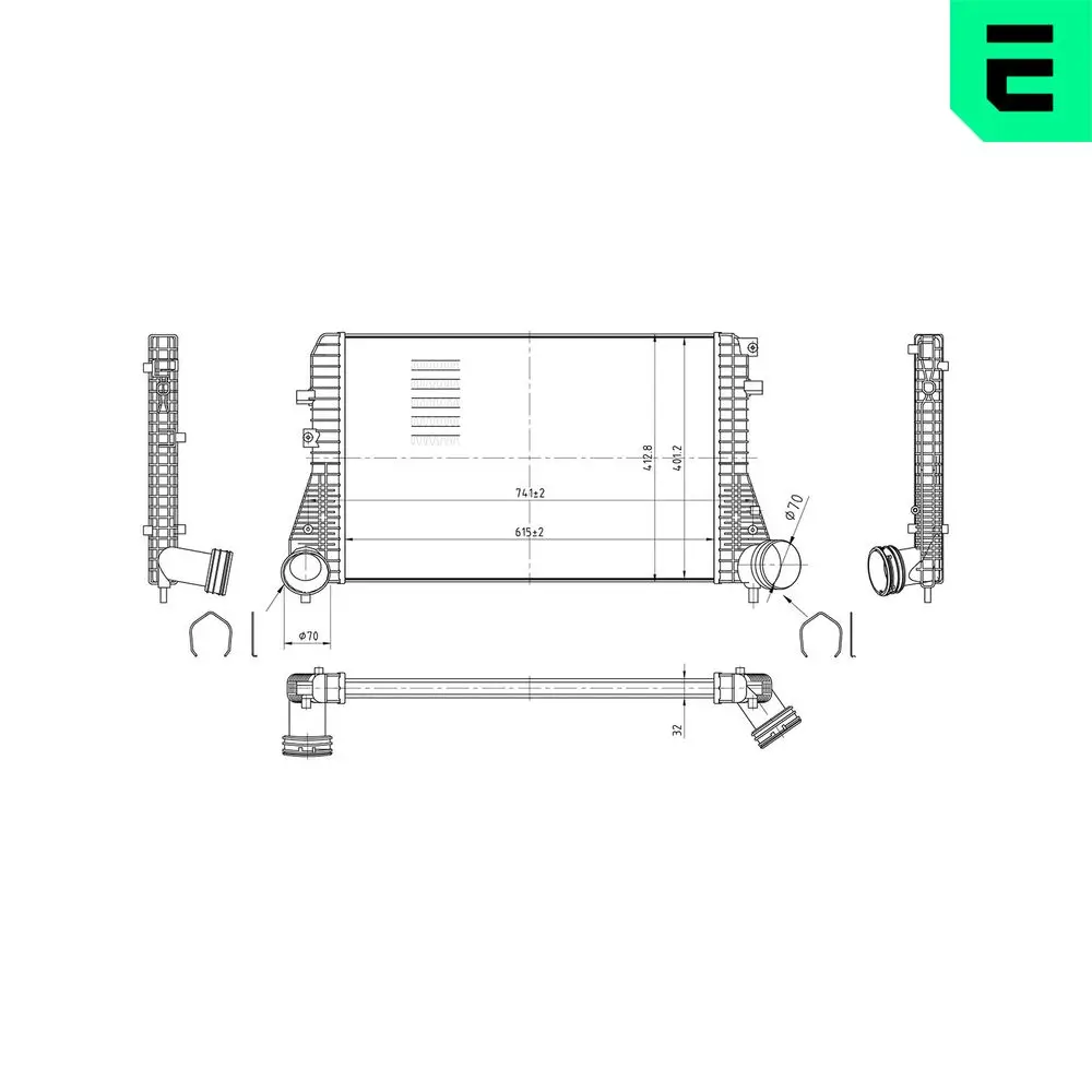 Ladeluftkühler ERA 672009